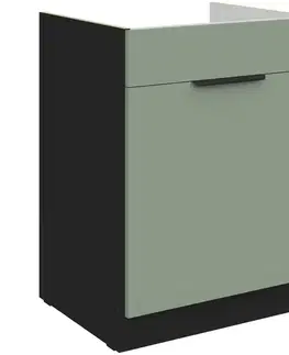 Kuchynské skrinky stojace Kuchynská skrinka Aria-Sa/Bl Anti Fingerprint 60zl 1s Bb