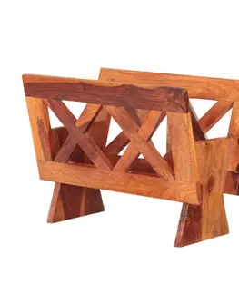 Doplnky Stojan na noviny Kali 45x35x30 indický masív palisander
