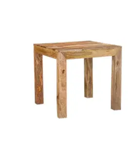 Jedálenské stoly Jedálenský stôl Hina 80x80 z mangového dreva