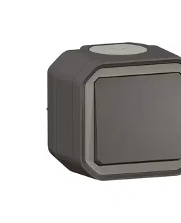 Predlžovacie káble Legrand - Schodiskový vypínač č. 6 PLEXO IP55 antracit 069761L
