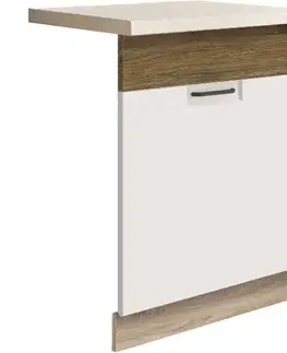Dvierka a čelá zásuviek pre kuchynske skrinky Dvierka na umývačku Favorit Zm60 Sonoma/White+Ribbeck