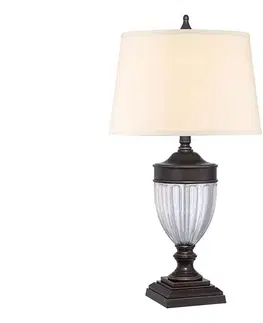 Lampy Elstead Quoizel QZ-DENNISON-PB - Stolná lampa DENNISON 1xE27/60W/230V bronzová QZ-DENNISON-PB