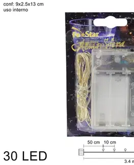 Vianočné osvetlenie MAKRO - Reťaz vianočná 30 LED