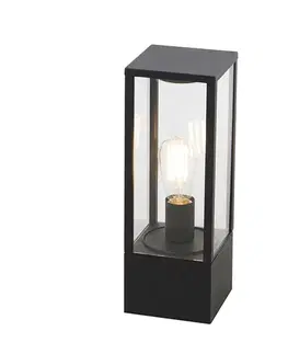 Zahradne stlpove lampy Inteligentná vonkajšia stojaca lampa čierna 40 cm vrátane WiFi ST64 - Charlois