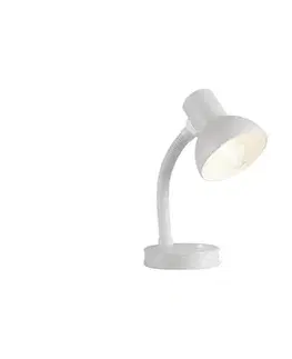 Lampy JUST LIGHT. 11080-16 - Flexibilná stolná lampa FLEXI 1xE27/25W/230V biela 11080-16