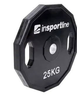 Závažia k činkám Pogumovaný kotúč inSPORTline Ruberton 25 kg 30 mm