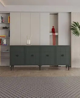 Komody Konzolový stolík Yuka 150 - Anthracite