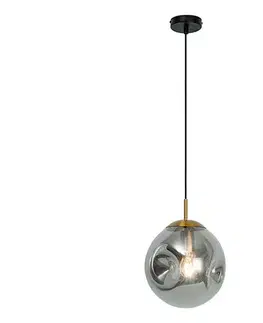 Svietidlá Viokef Lighting Závesný luster na lanku OSCAR 1xE27/40W/230V dymovo-čierna 4253601