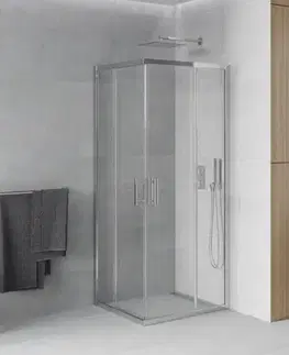 Sprchovacie kúty MEXEN - Rio sprchovací kút štvorcový 70x70, transparent, chróm 860-070-070-01-00