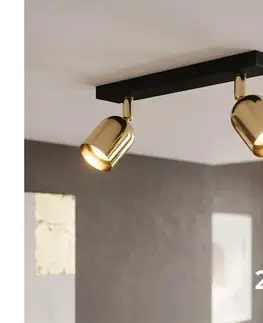 Svietidlá  LED bodové svietidlo TOP 2xGU10/10W/230V čierna/zlatá 5617