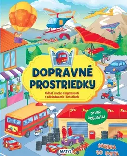 Leporelá, krabičky, puzzle knihy Okienka do sveta: Dopravné prostriedky