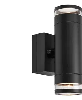 Svietidlá Markslöjd 109104 - vonkajšie stmievateľné LED nástenné svietidlo LUNO 2xLED/4,9W/230V IP65 čierna 109104