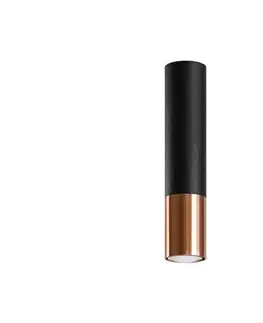 Svietidlá  SL.0945 - Bodové svietidlo LOOPEZ 1xGU10/10W/230V čierna/meď SL.0945