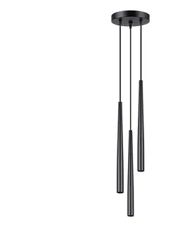 Svietidlá  SL.1463 - Luster na lanku BLISS 3xG9/8W/230V čierna SL.1463