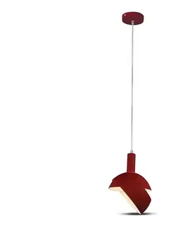 Svietidlá  Luster na lanku 1xE14/60W/230V červená 3924