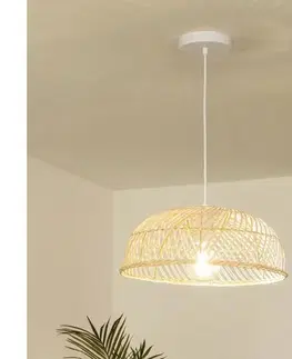 Svietidlá BRILAGI - LED luster na lanku CERIA BOHO 1xE27/40W/230V pr. 40 cm ratan EG300171+EG781131