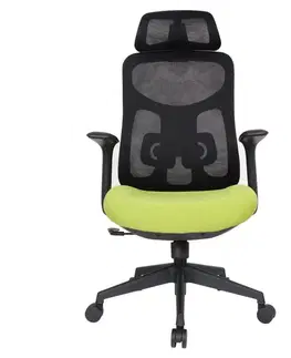 Kancelárske stoličky KONDELA Sulivan kancelárske kreslo zelená / čierna