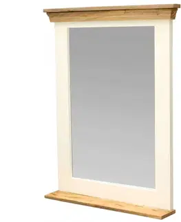 Zrkadlá Zrkadlo Retro 70x90 indický masív mango