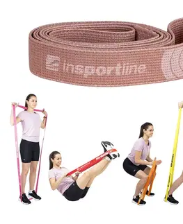 Ostatné fitness náradie Posilňovacia guma inSPORTline Rand Medium vintage ružová