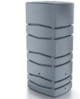 Sudy na vodu NABBI IDTC650 plastový zásobník na dažďovú vodu 650 l svetlosivá