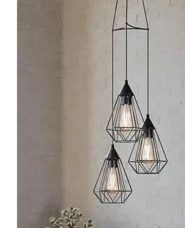 Svietidlá Eglo 94191 - Luster TARBES 3xE27/60W/230V 94191