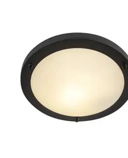 Stropné osvetlenie Inteligentné stropné svietidlo čierne 31 cm vrátane WiFi A60 IP44 - Yuma