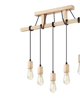 Svietidlá  Luster na lanku LEON 5xE27/60W/230V LM 5.97