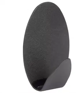 Vešiaky a háčiky na stenu Háčik 9 ks Black