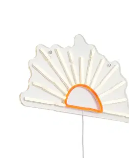 Nástenné osvetlenie Neónová nástenná lampa Teplá biela s oranžovou Vrátane LED - Sunset