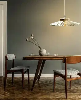 Svietidlá Závesný luster Daisy 160-T, biela