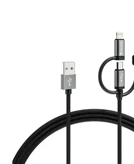 Predlžovacie káble Varta 57937101111 - USB kábel 3v1 s konektorem Lightning a Micro USB 2m 57937101111