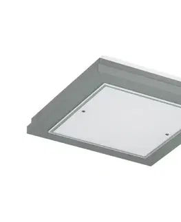 Svietidlá Argon 1868 - Stropné svietidlo TABOR 4xE27/15W/230V 42x42 cm sivé 1868