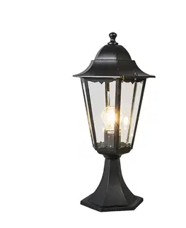 Zahradne stlpove lampy Klasická vonkajšia lampa podstavca čierna 48 cm IP44 - New Orleans