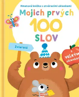 Leporelá, krabičky, puzzle knihy Mojich prvých 100 slov: Zvieratá
