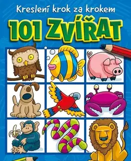 Pre deti a mládež - ostatné Kreslení krok za krokem – 101 zvířat - Dan Green,Eva Brožová,Dan Green