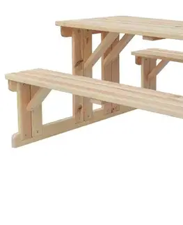 Záhradný pivný set - stôl a lavica Záhradný set PIKNIK MASÍV 180 cm Rojaplast
