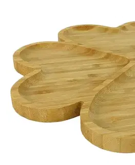 Podnosy a tácky MAKRO - Podnos delený 30x1,5cm, bambus