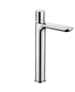 Kúpeľňové batérie Mereo Umývadlová stojanková vysoká batéria,diamant, Viana, bez výpuste, chróm CBE10102A