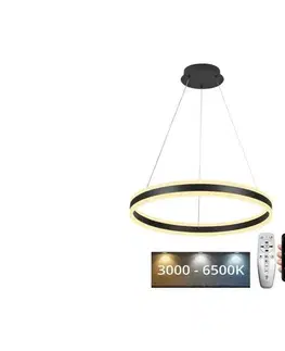 Svietidlá  LED Stmievateľný luster na lanku LED/85W/230V 3000-6500K + diaľkové ovládanie J4315/B