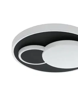 Svietidlá Eglo 75665 - LED Stropné svietidlo LEPRESO LED/19,5W/230V pr.38,5cm čierna 75665