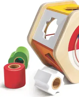 Hlavolamy Hape Drevená vkladačka s geometrickými tvarmi