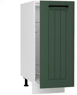 Kuchynské skrinky stojace Skrinka do kuchyne Irma D30 Cargo + kôš Zelená Mat