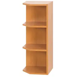 Kuchynské horné skrinky KONDELA Lora MDF New W30N L horná rohová kuchynská skrinka jelša
