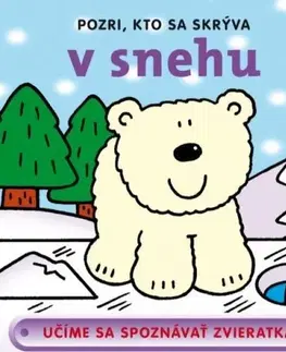Leporelá, krabičky, puzzle knihy Pozri, kto sa skrýva v snehu