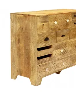 Komody Komoda Manu 115x90x45 indický masív mango