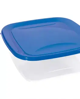 Dekorácie a bytové doplnky Štvorcová nádoba na potraviny. Fresh&Go 182263 modrá/