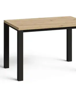 Jedálenské stoly Stôl Oskar D120 artisan/čierna