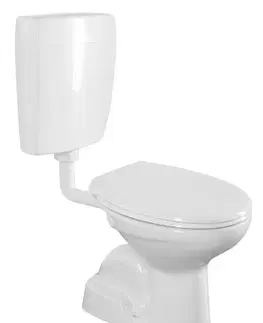 Záchody SAPHO - WC kombi, dvojtlačítko 4,5/6l, spodný odpad, biela TP3406