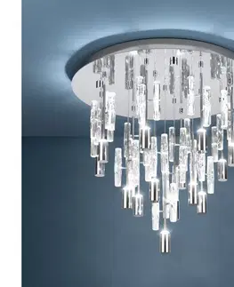 Svietidlá Eglo 390476-LED Stropné svietidlo ALEMDINA 15xLED/2,6W/230V 2200/3000/4000K chróm 390476