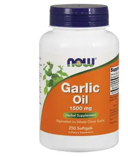 Ostatné špeciálne doplnky výživy Now Cesnakový olej 1500 mg